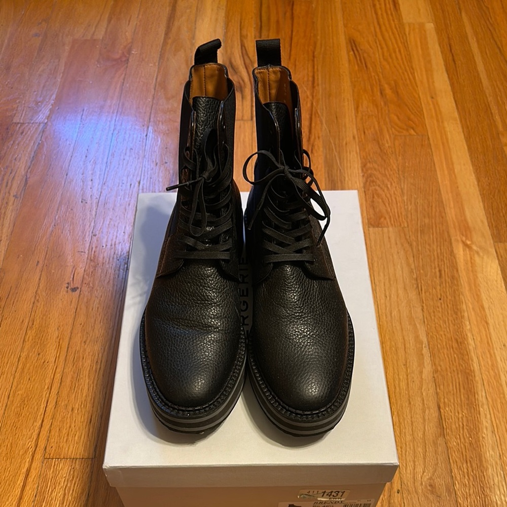 Robert Clegerie Black Leather Boots Size 40.5